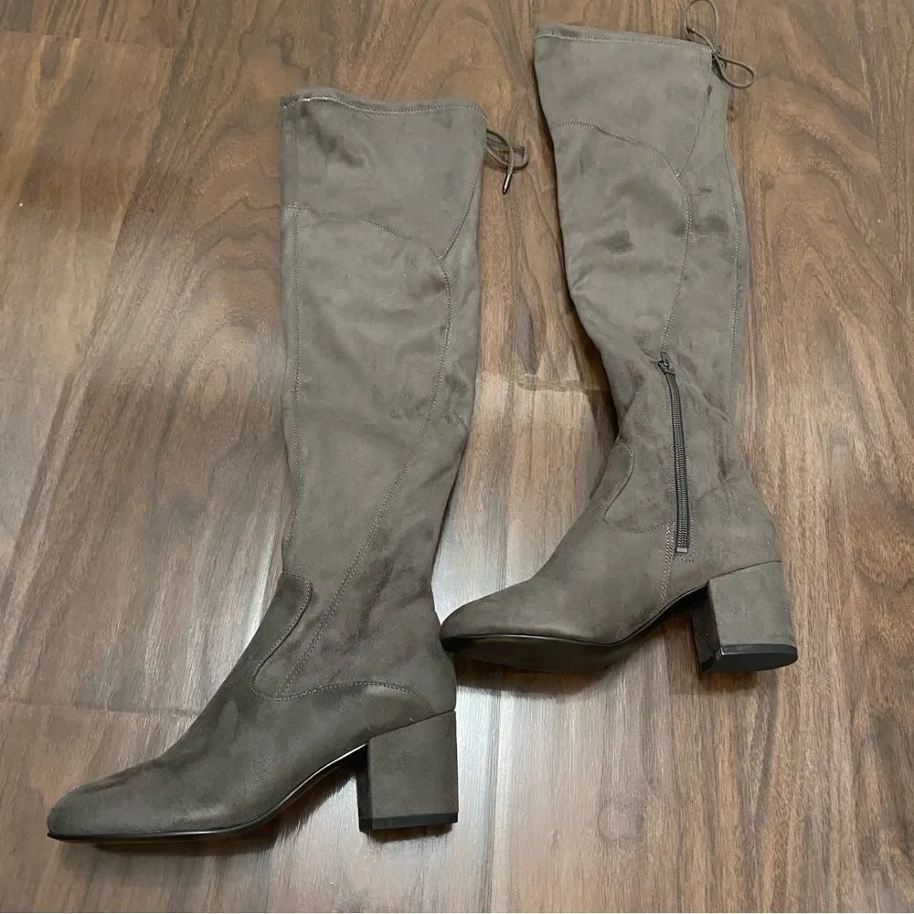Ivanka Trump Over the Knee Gray Boots